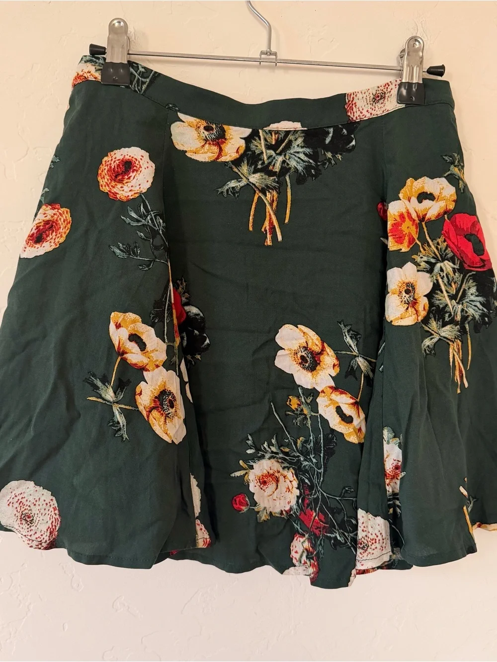 Urban Outfitters Floral A-Line Midi Skirt Size S